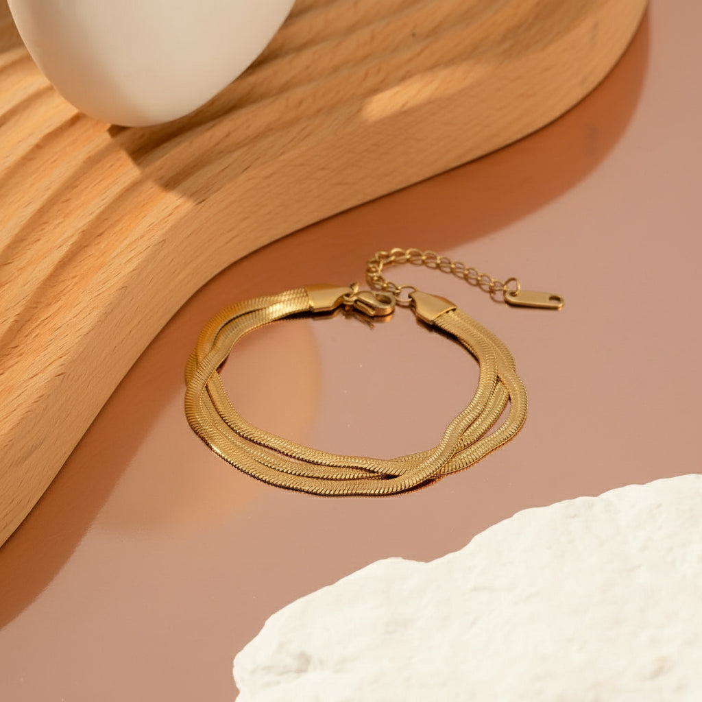 Gilded Spine Bracelet